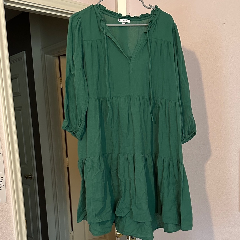 Chic Green Tunic Dress